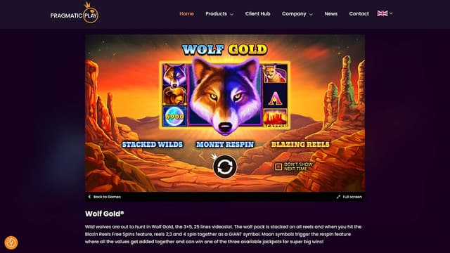Wold Gold Slot at Pragmatic Play Website