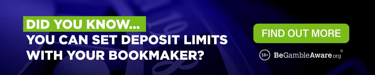 Blue-toned banner with white text promoting the Safer Gambling section of the website
