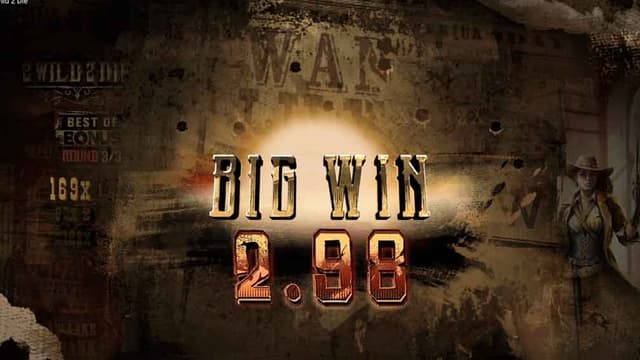 Printscreen of 2 Wild to Die Big Win