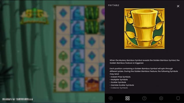 Printscreen of Big Bamboo Slot Mistery Golden Symbol