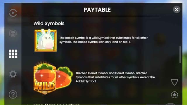 Printscreen of Fat Rabbit Wild Symbols