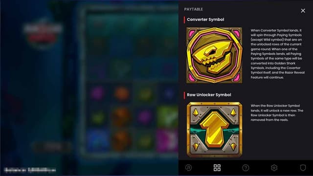 Printscreen of Razor Ways Slot Rules