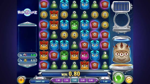 Printscreen of Reactoonz Gameplay