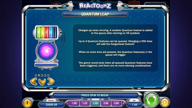Printscreen of Reactoonz Quantum Leap