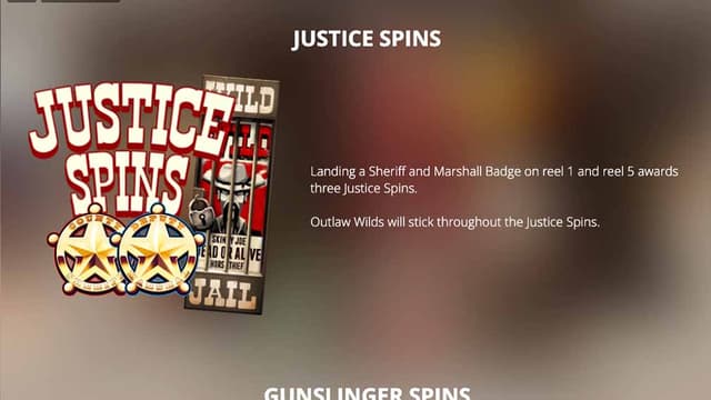 Tombstone Slot Justice Spins Feature